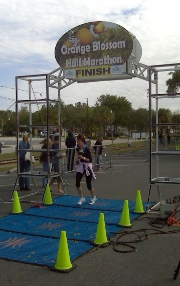 Mom in half marathon