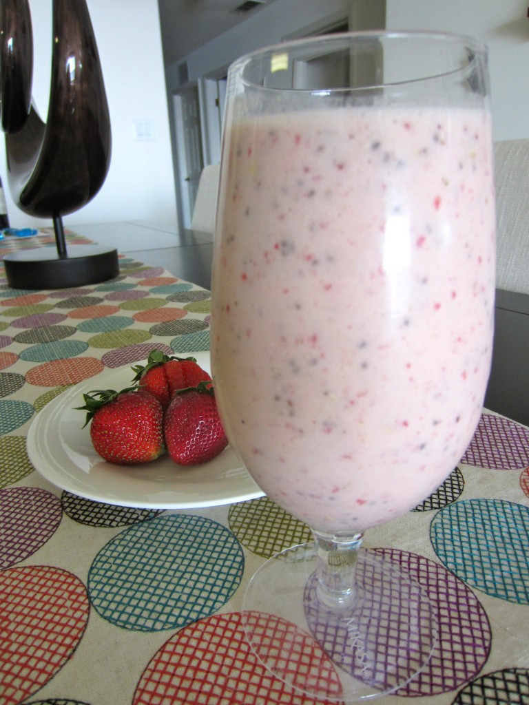 Berry Banana Protein Smoothie vertical