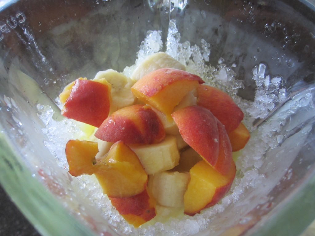 Banana Peach Protein Smoothie pre-blended