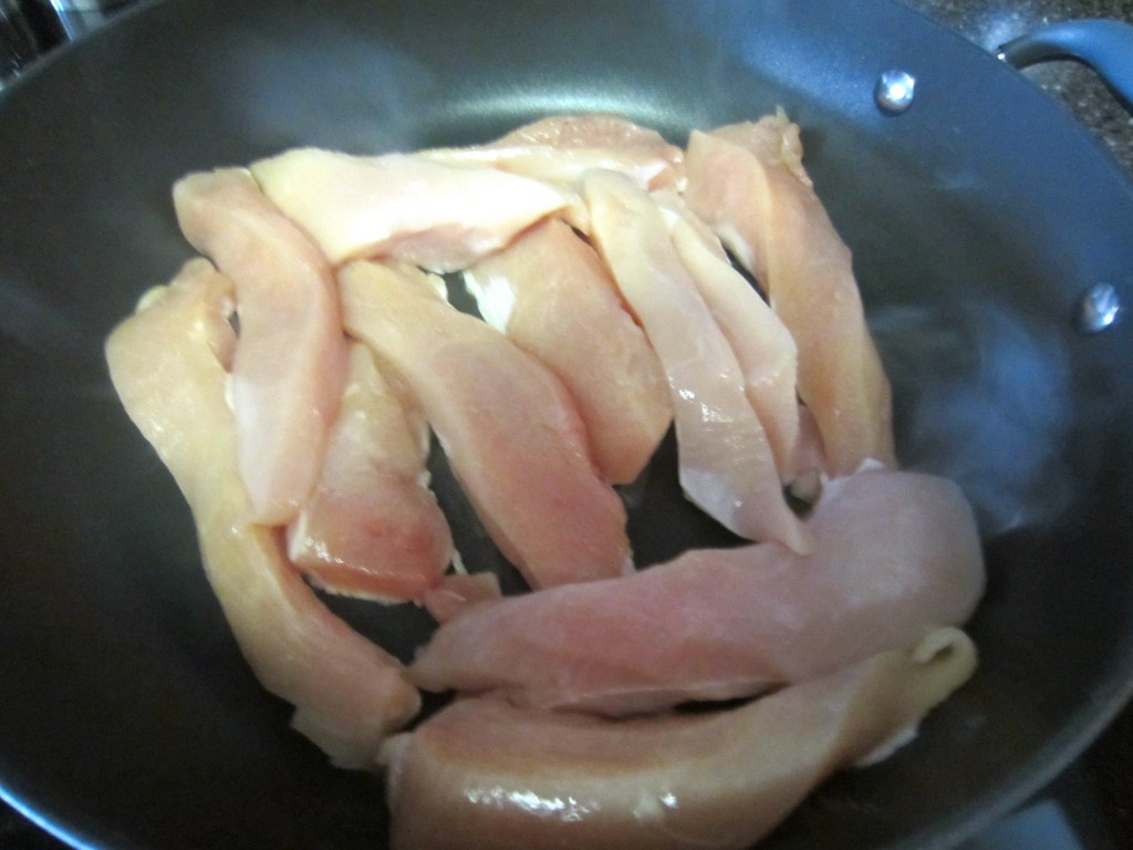cooking chicken on stovetop