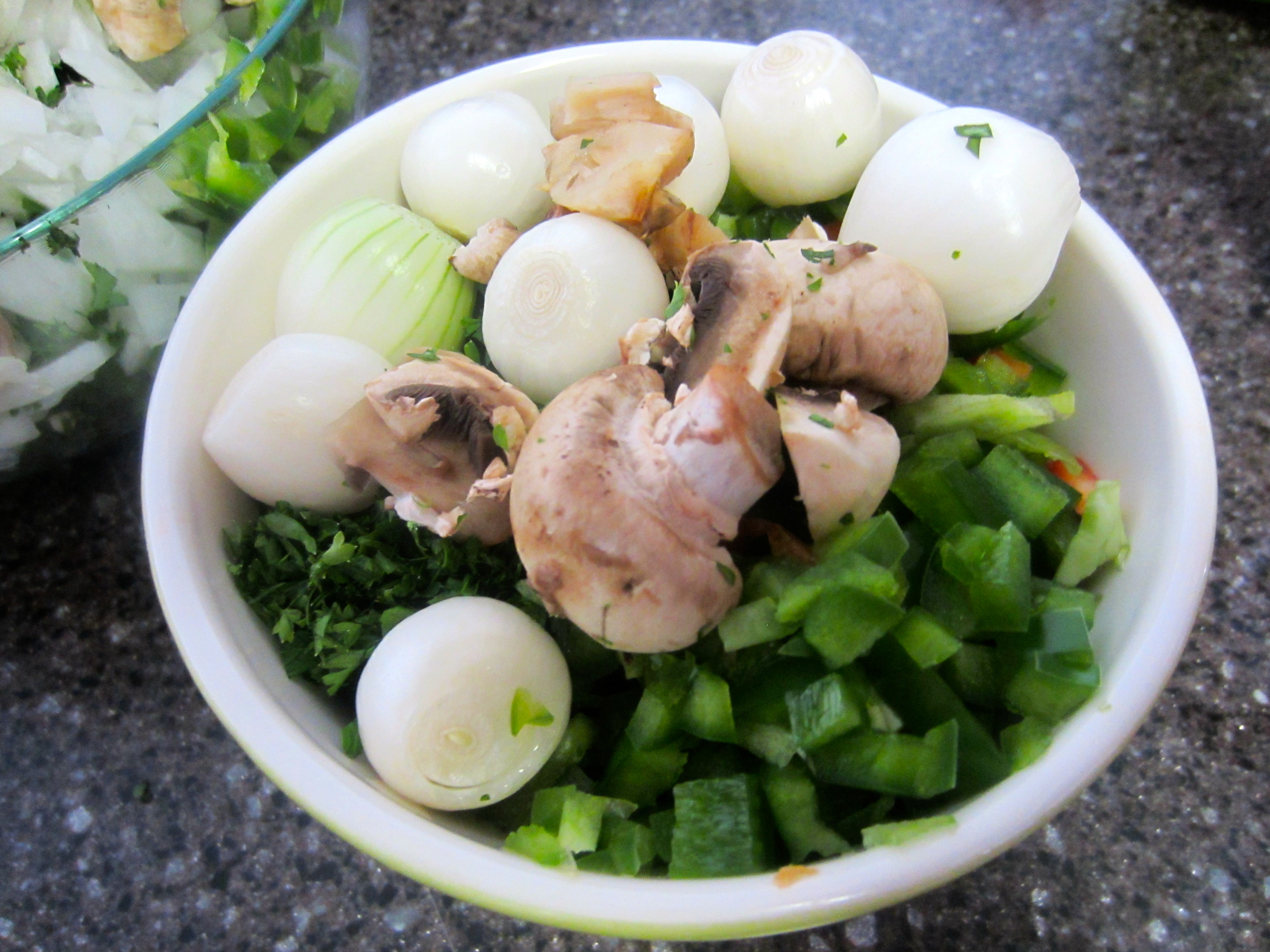 seperate veggies for garlic allergy