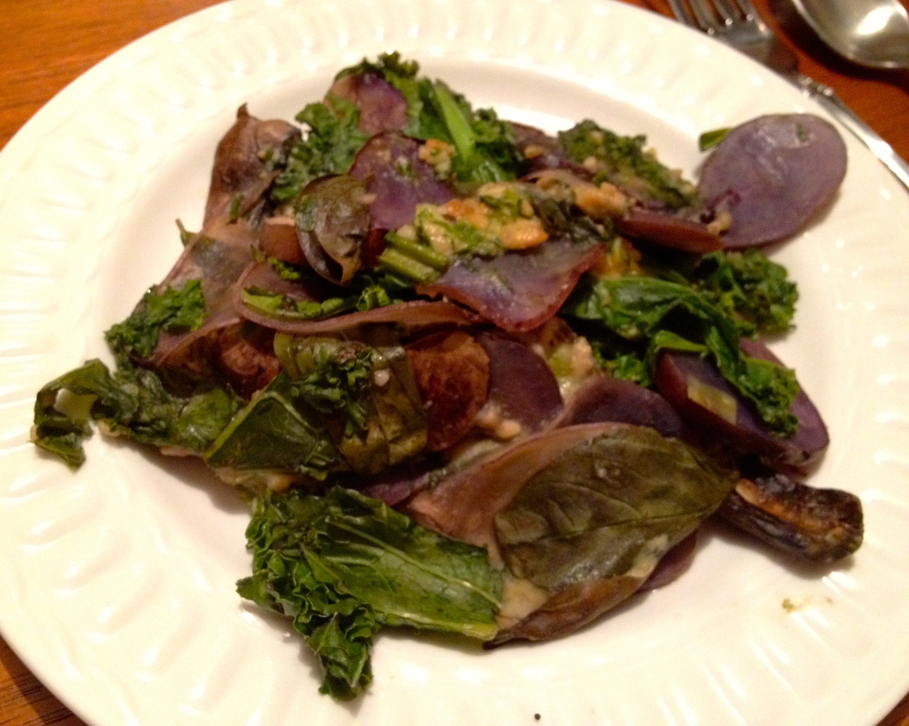 Kale and Purple Potatoes forks over knives