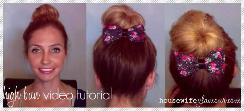 how to do a high bun hairstyle