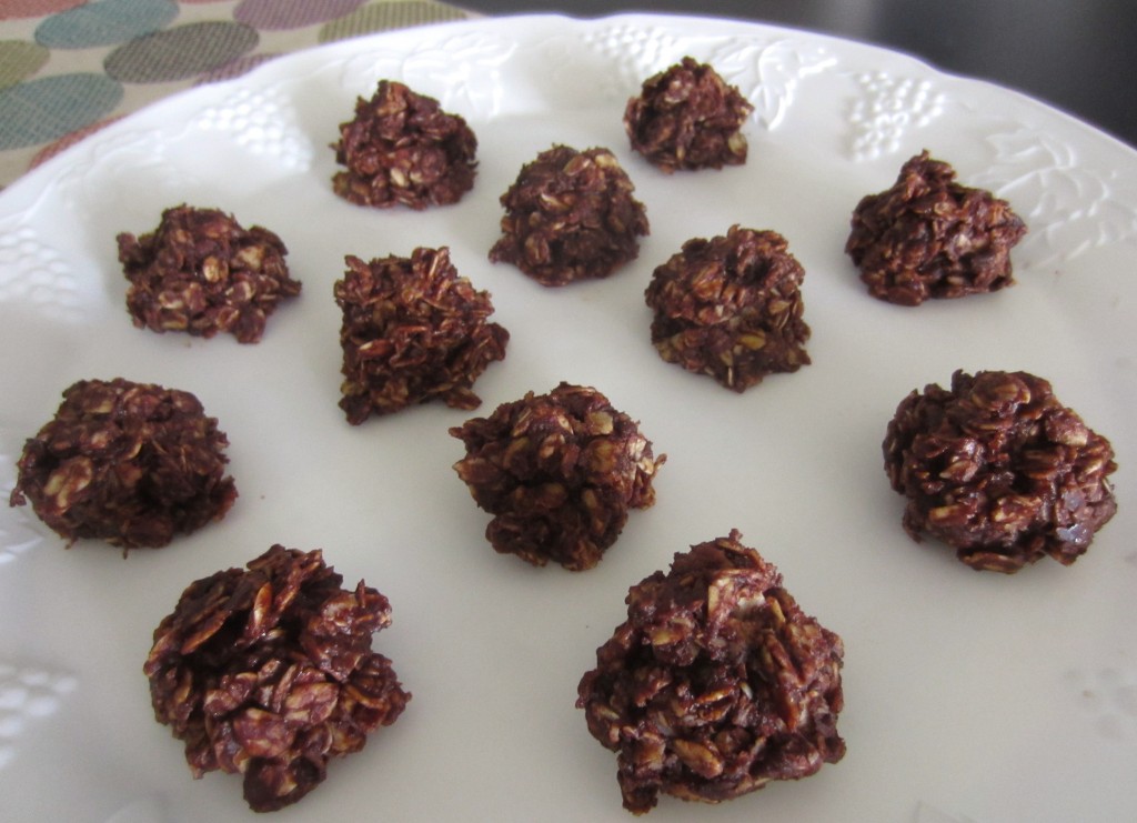 No Bake Chocolate Peanut Butter Oat Clusters