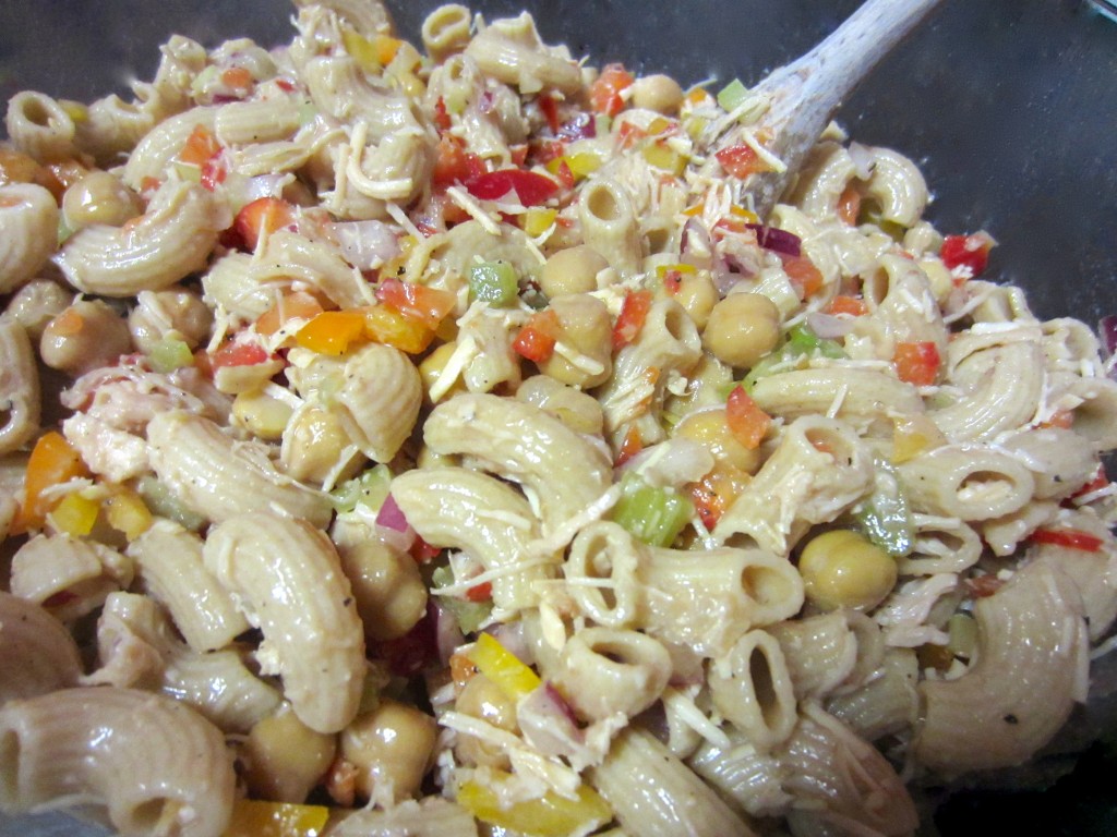 Healthy Chicken Salad with Whole Wheat Noodles