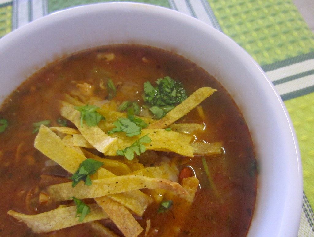 Light and Spicy Chicken Tortilla Soup