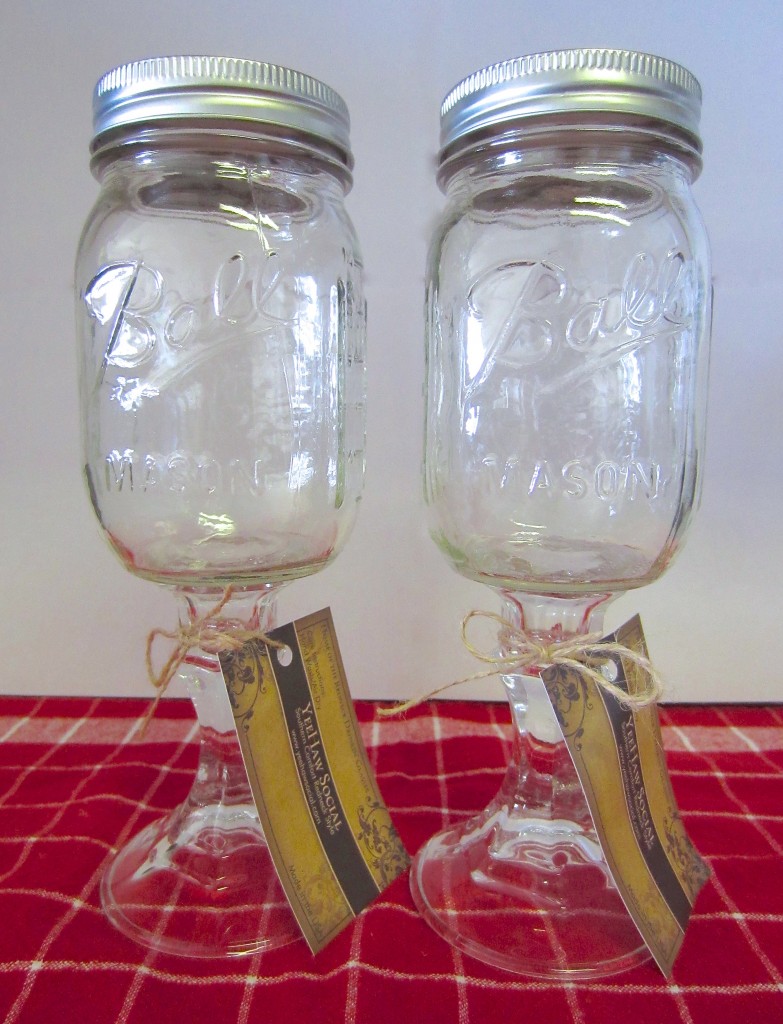 Mason Jar Redneck Wine Glasses
