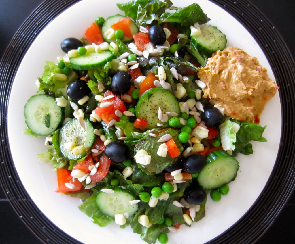 healthy salad with vegetables