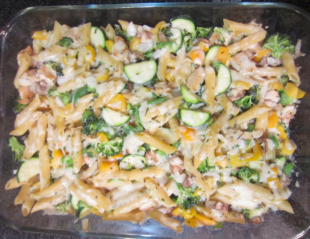chicken and vegetable cheese casserole
