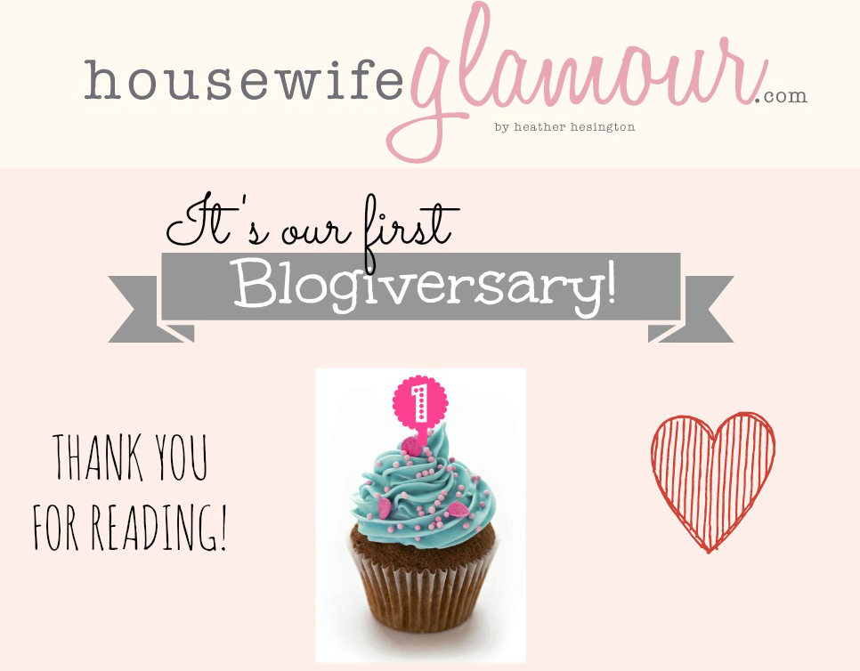 Housewife Glamour Happy Blogiversary