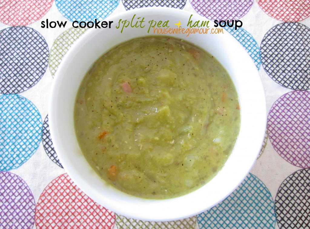 slow cooker split pea and ham soup cover