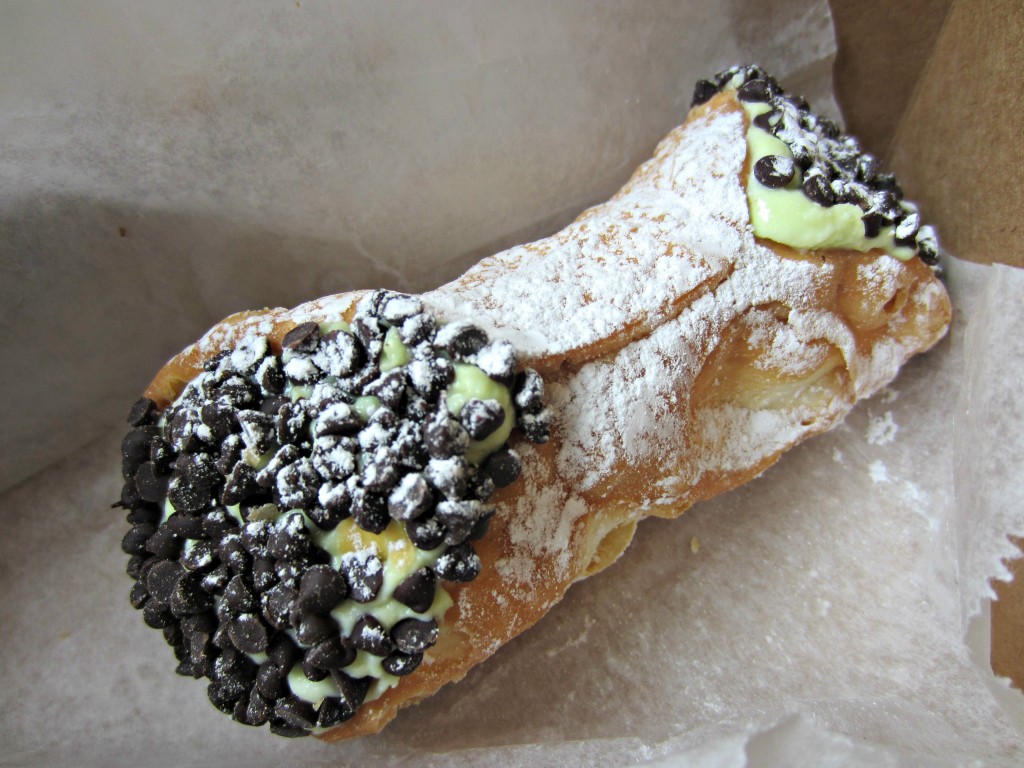 Mike's Pastry Mint Chocolate Chip Canole