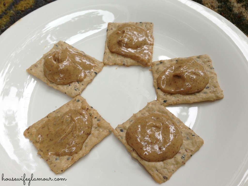Eat Nuttzo nut butter on crackers