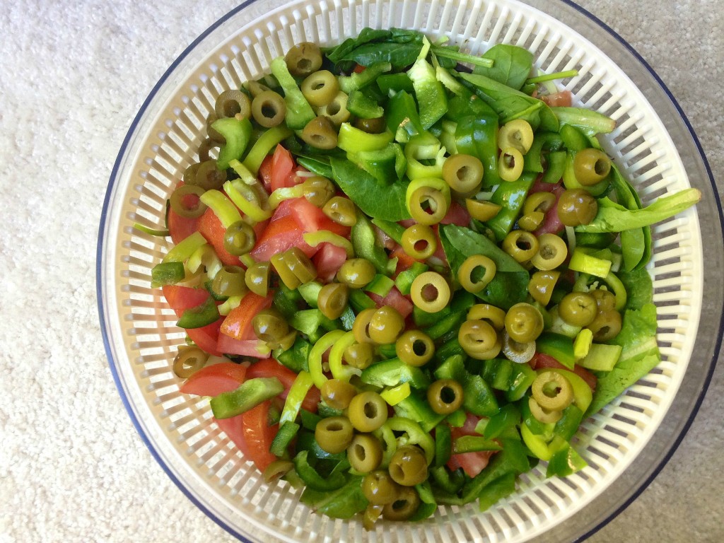 Veggie loaded salads