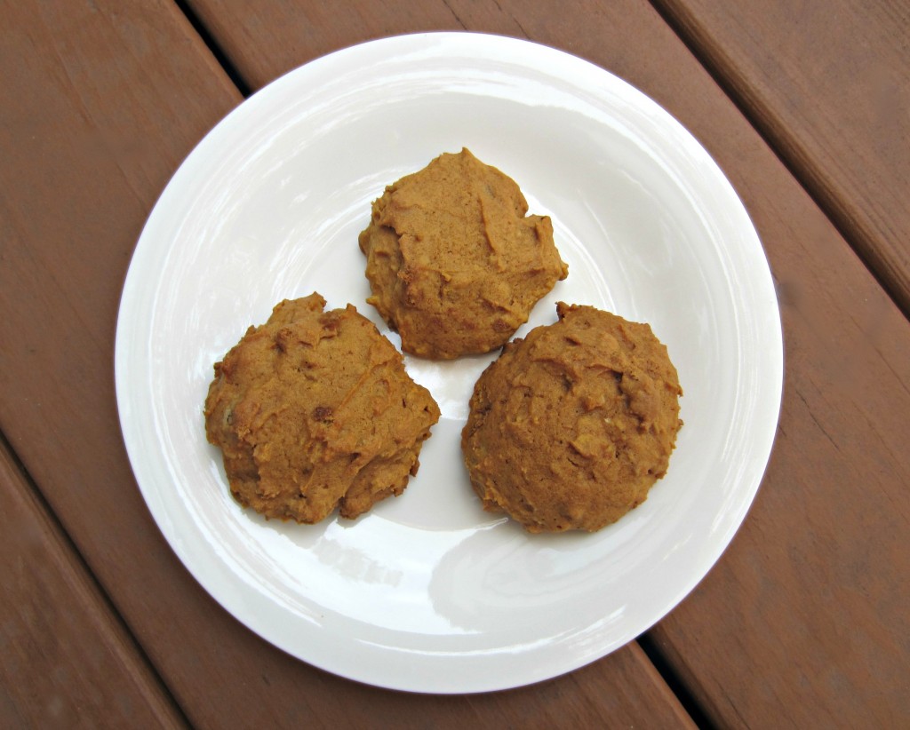 Pumpkin chocolate chip oatmeal cookies