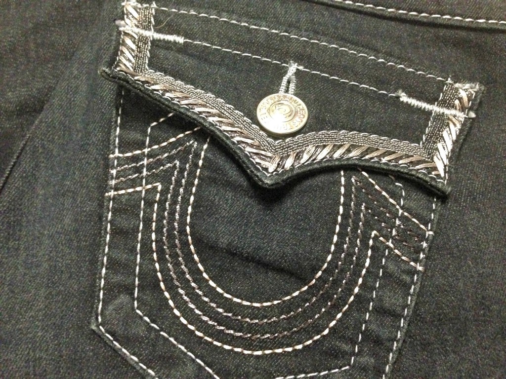 True Religion jeans stitching