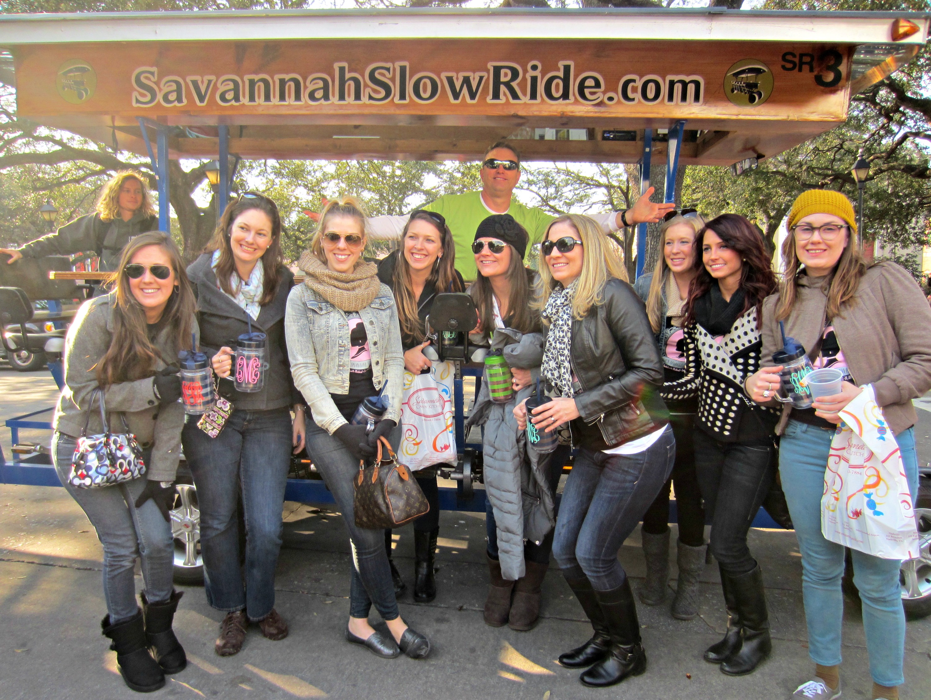 group slow ride savannah tour