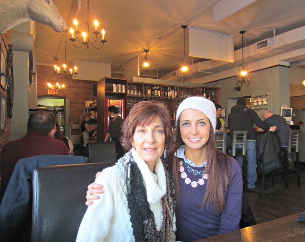 lunch with mom in canada