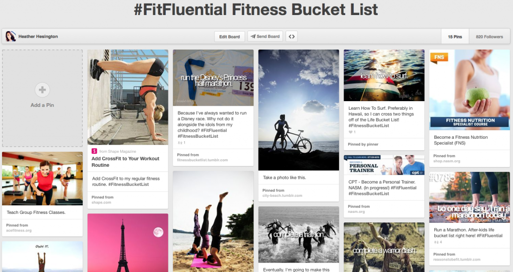 #FitFluential #FitnessBucket List Housewife Glamour