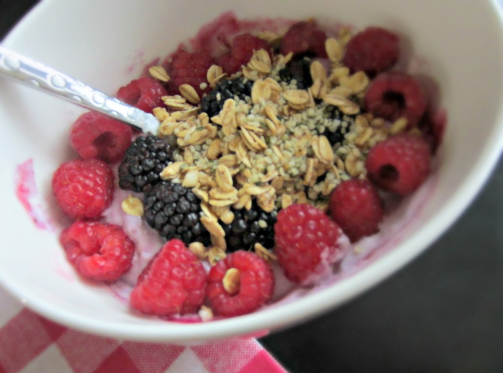 yogurt bowl close up