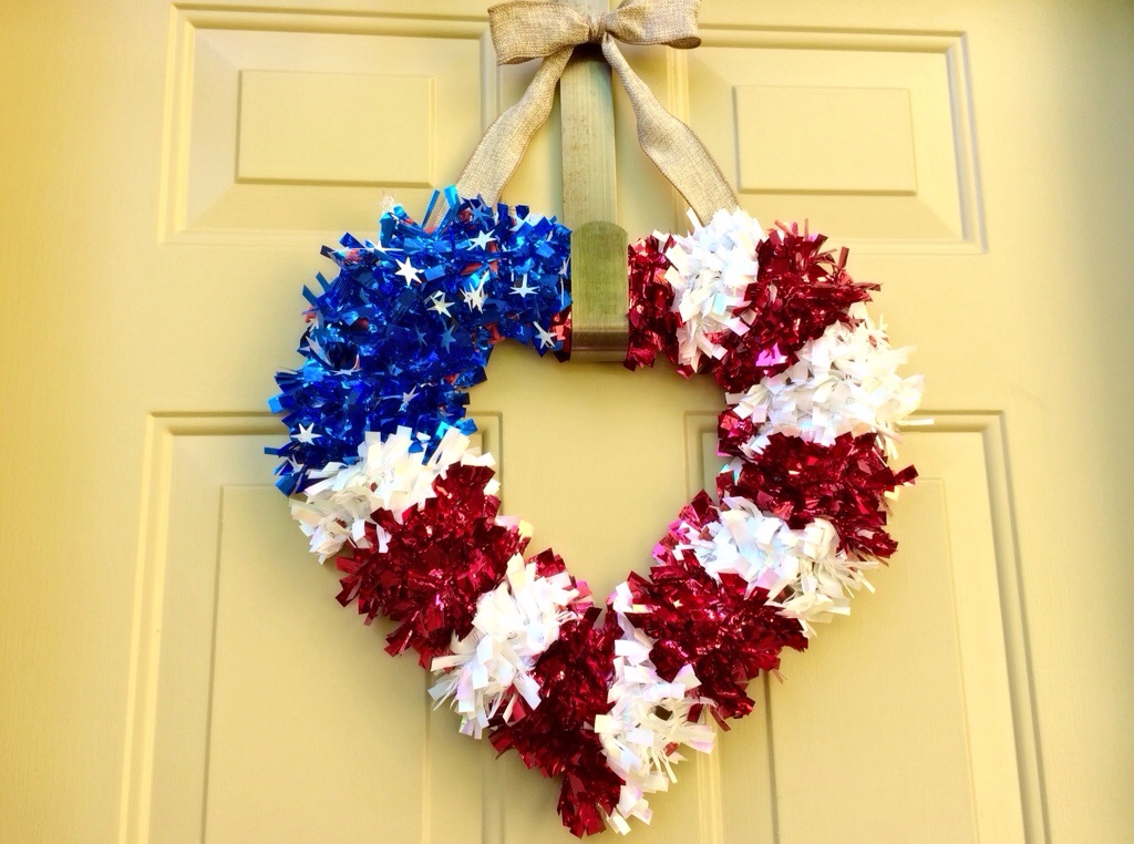 patriotic front door wreath