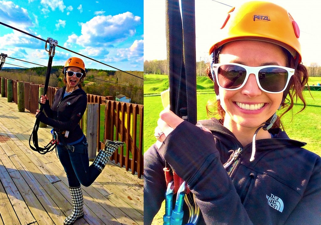 heather zip lining at spring hill
