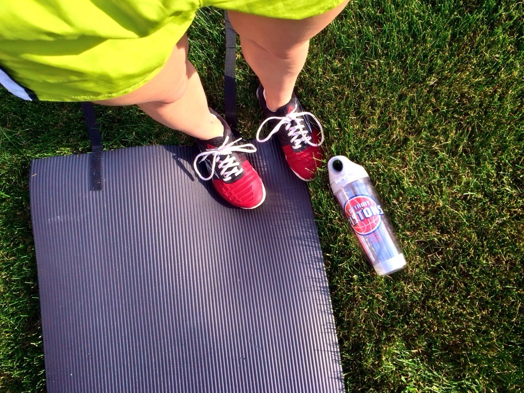 working out outside