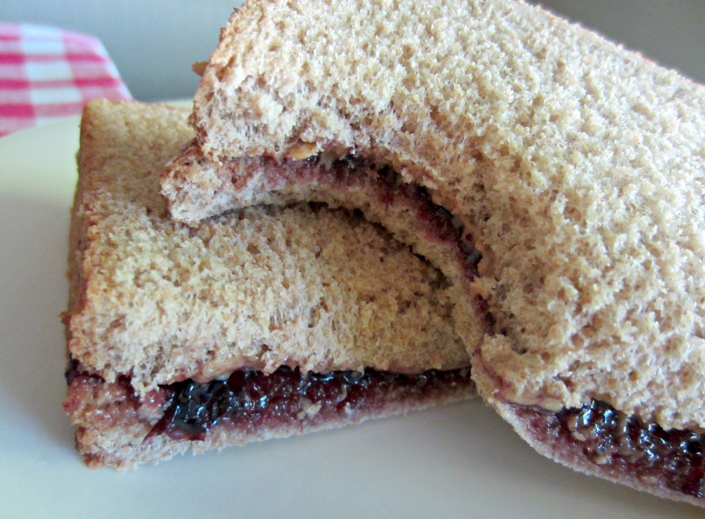 almond butter and jelly sandwich