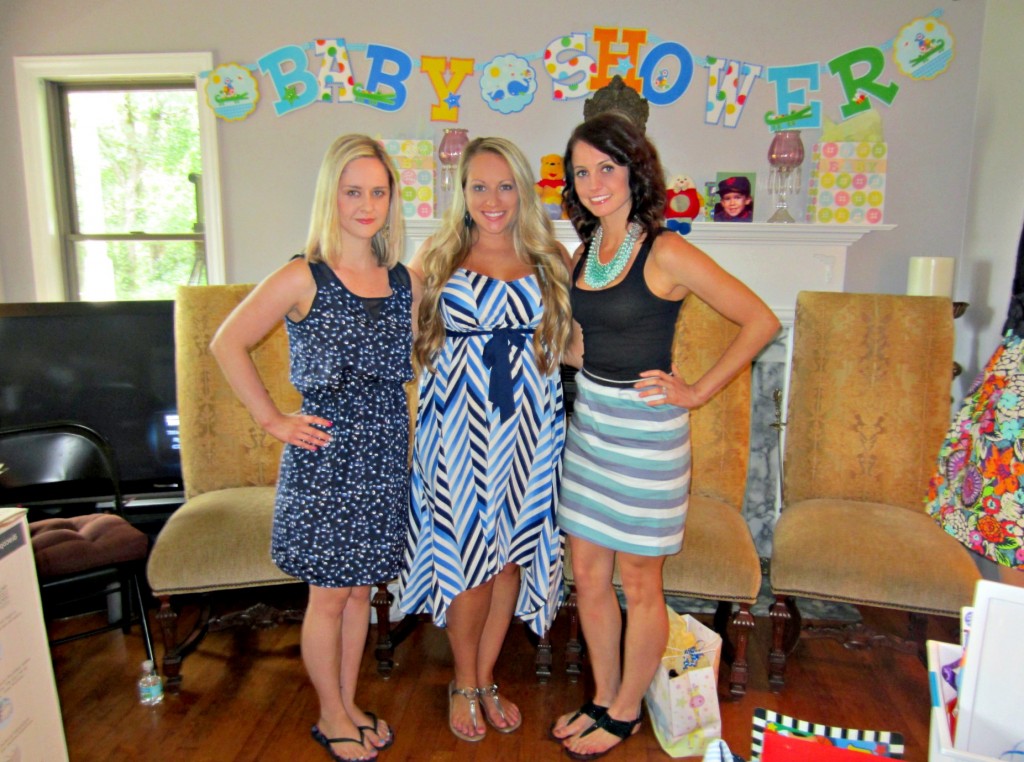3 Muskateers at Missy's baby shower