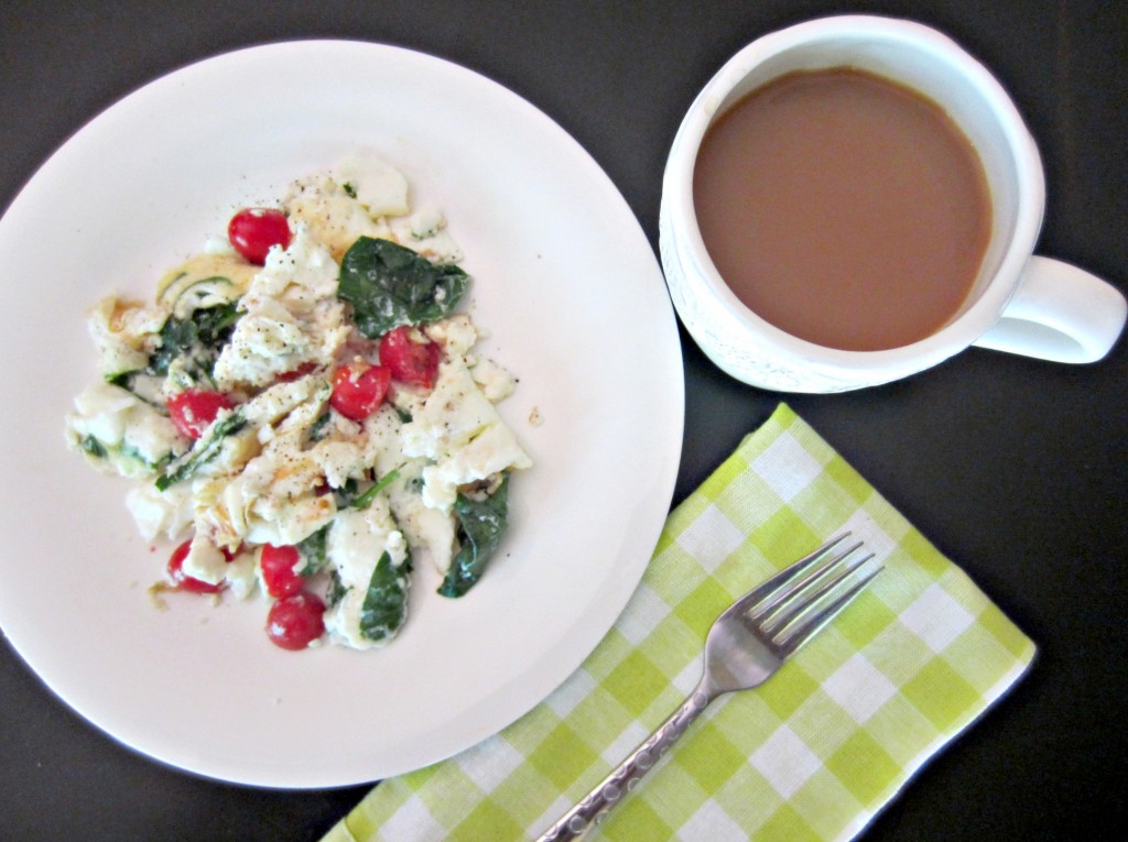 egg white with spinach and tomatoes for breakfast.jpg