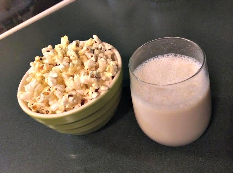 popcorn and almond milk.jpg