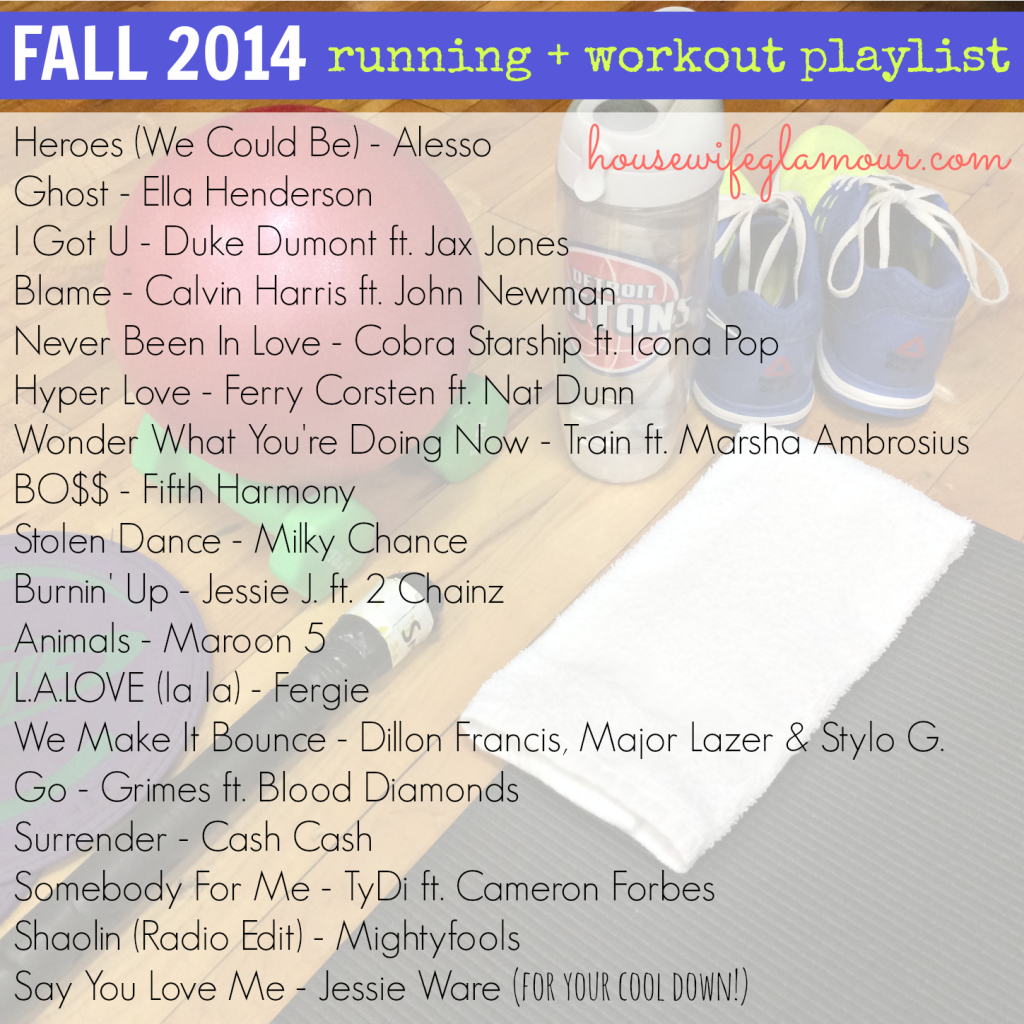 Fall 2014 Running & Workout Playlist