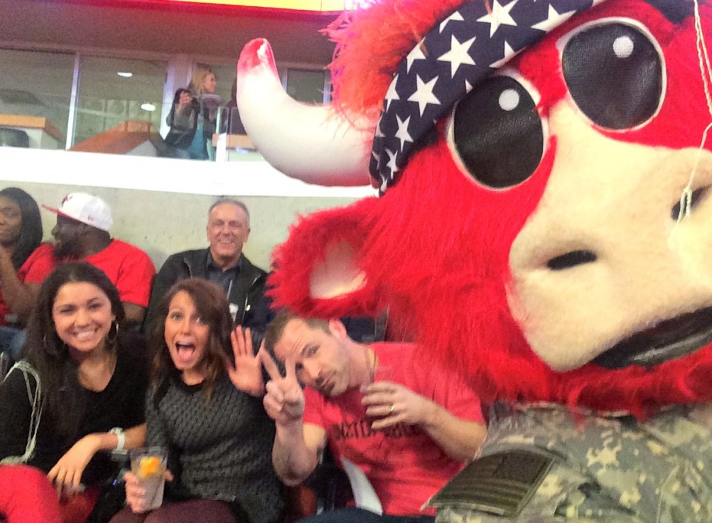 selfie with Benny the Bull