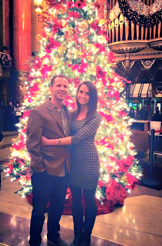 scott and i in fox theatre christmas