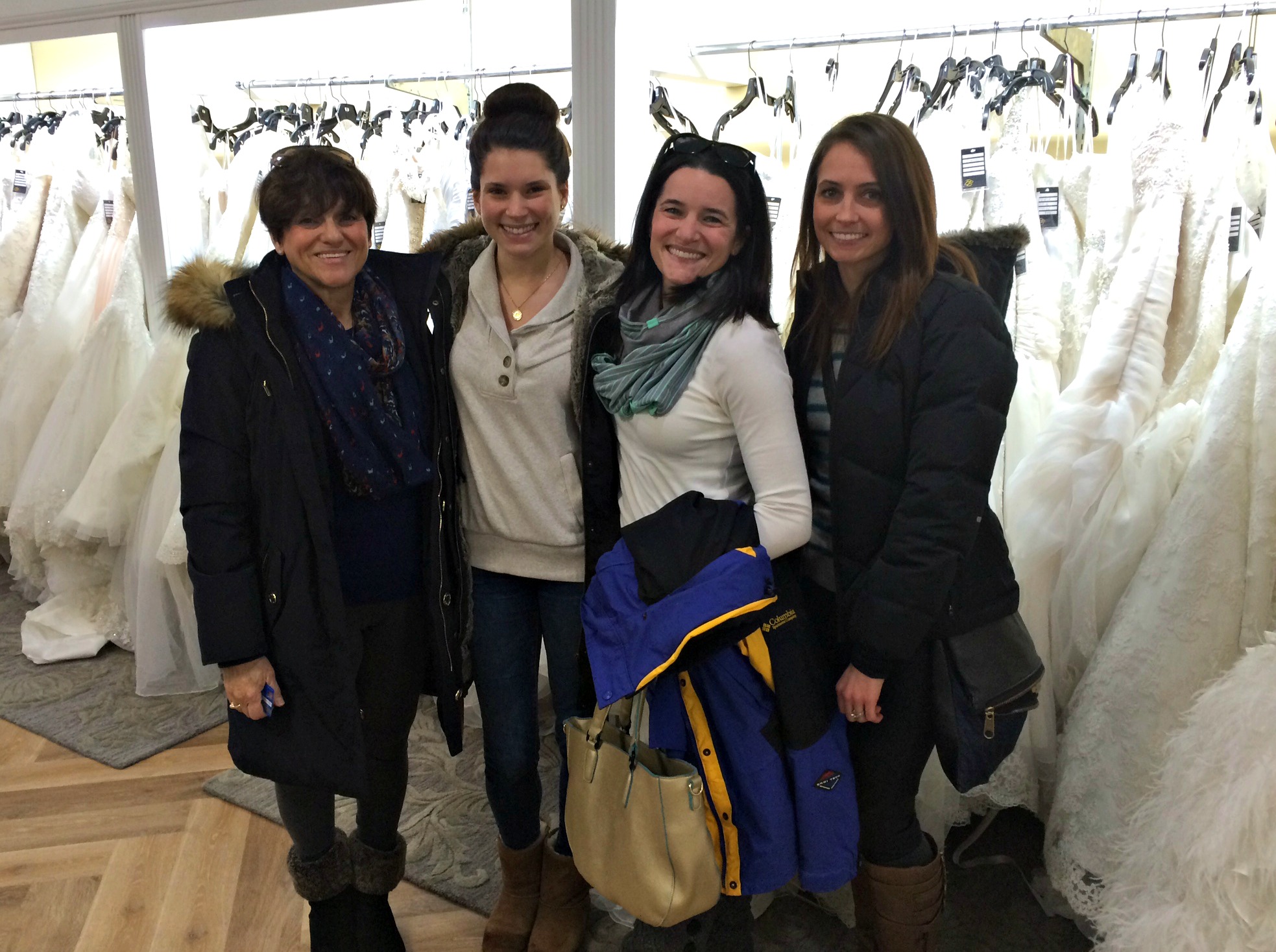 wedding dress shopping becker's bridal