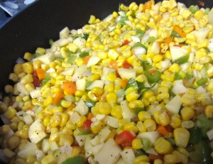 Corn Chowder on stove top