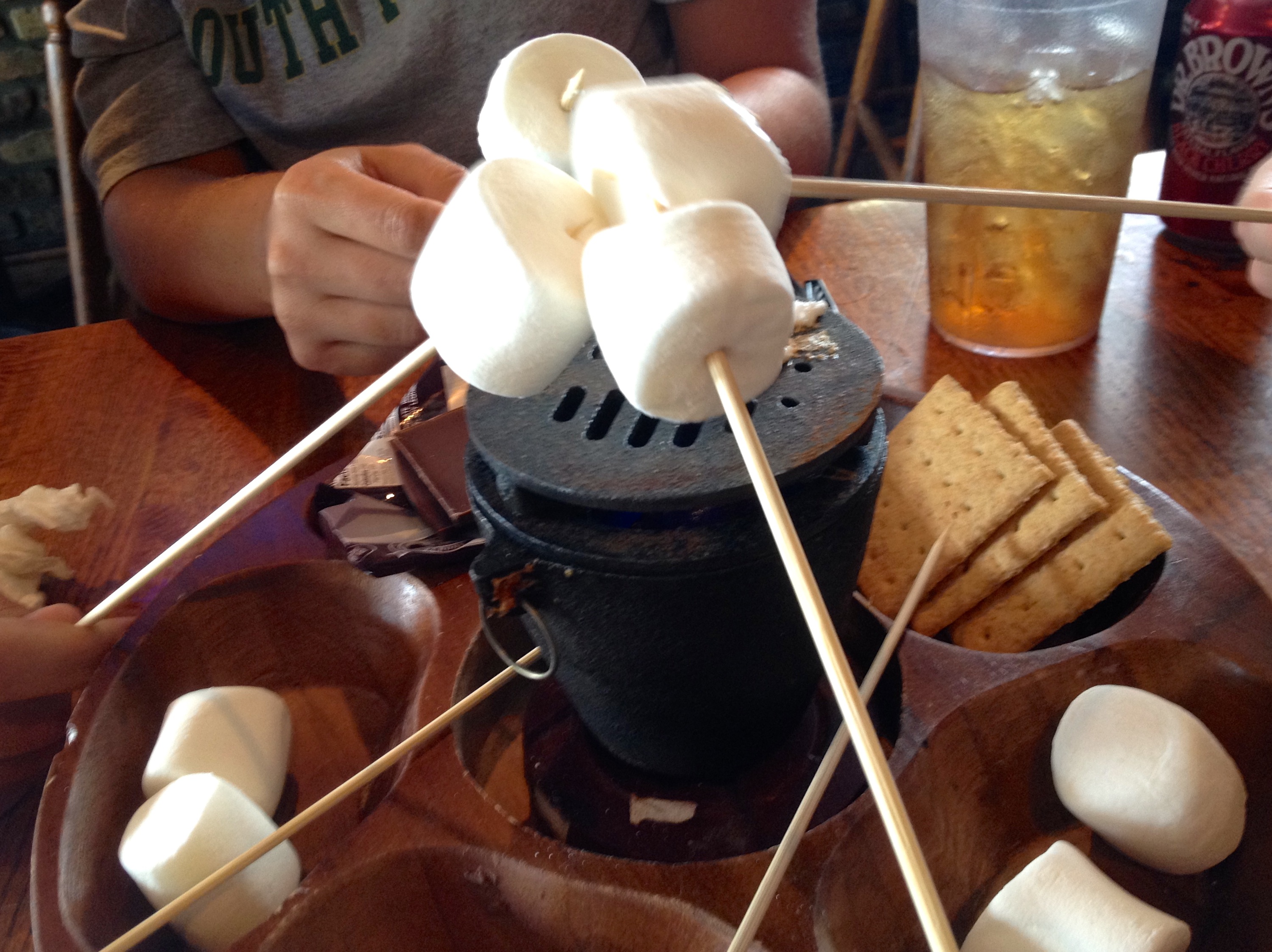 Cooking Our Own Smores Tableside