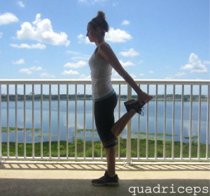 Quadriceps Stretch after running