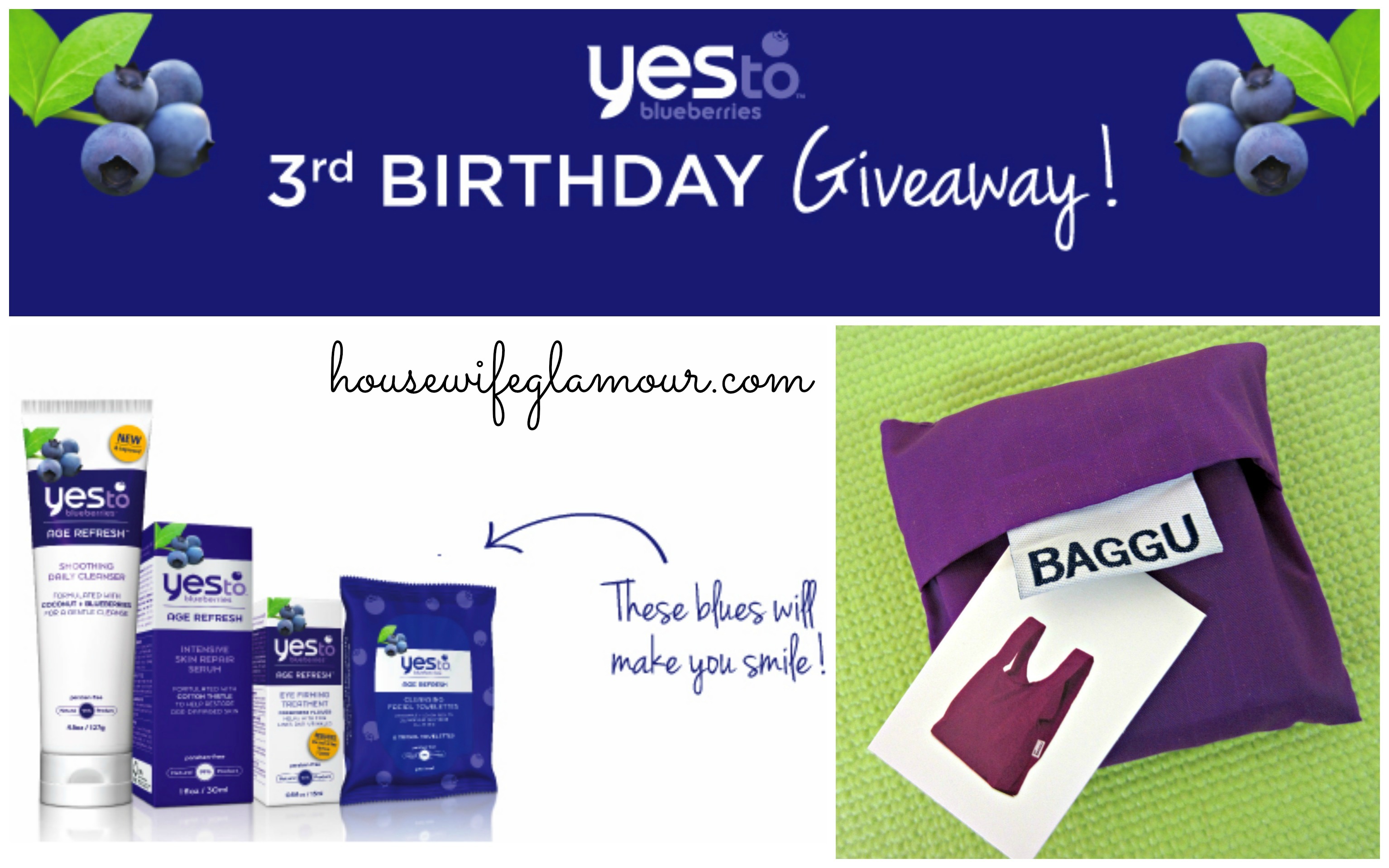 Yes To Bluberries 3rd Birthday GIveaway