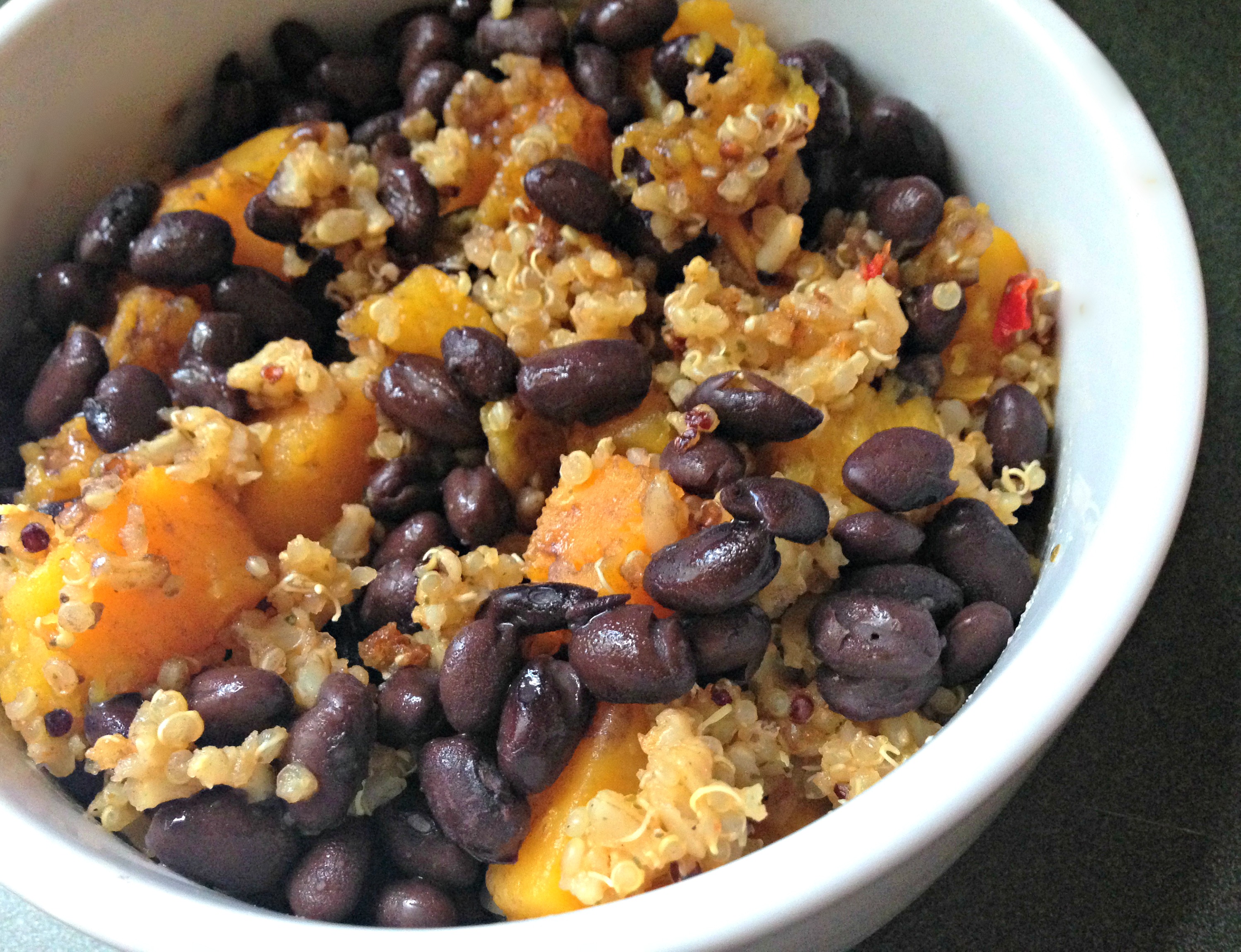 black beans and butternut squash quinoa