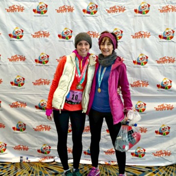 mom and i after the turkey trot detroit