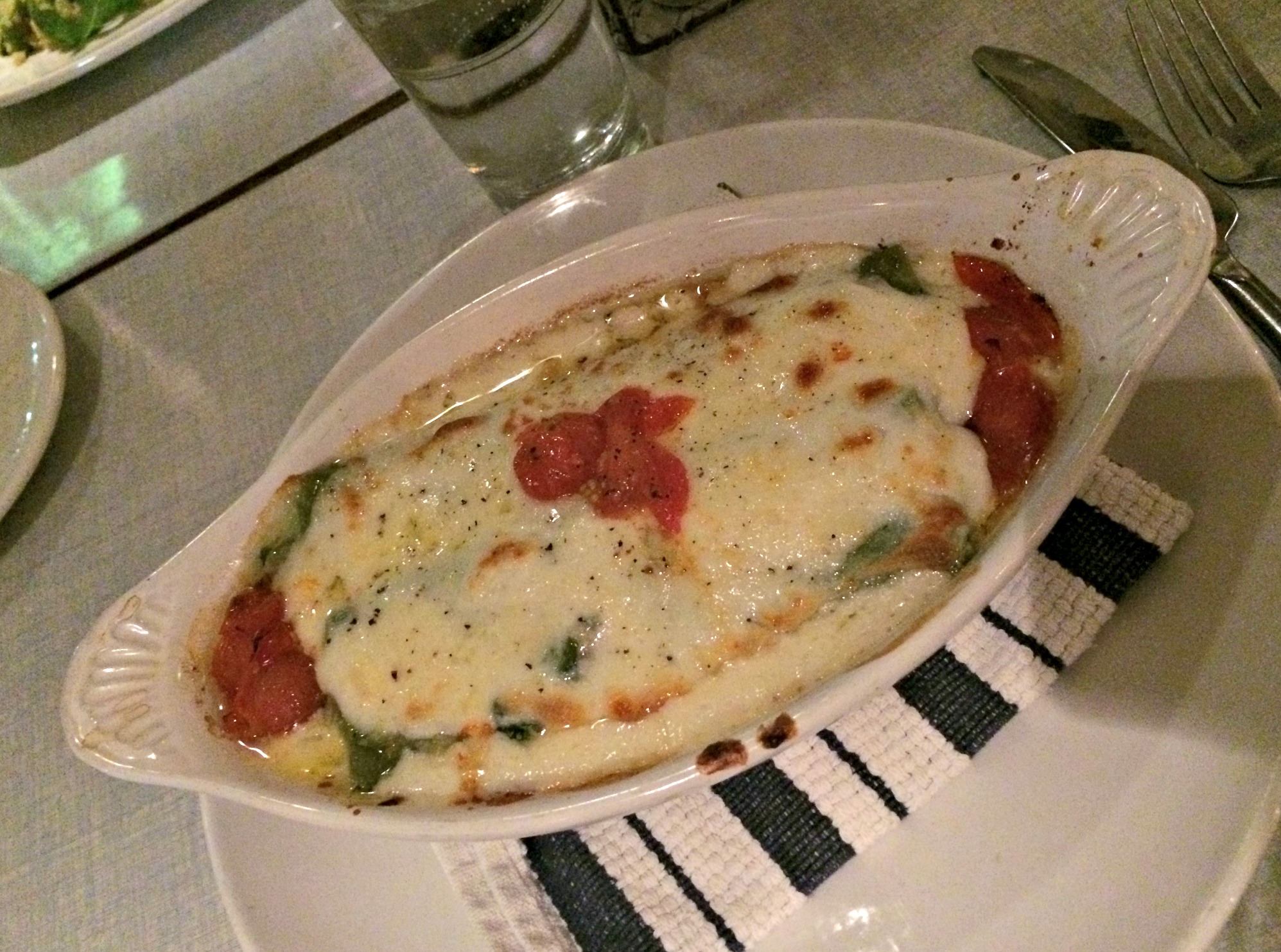 local spinach noodles cannelloni