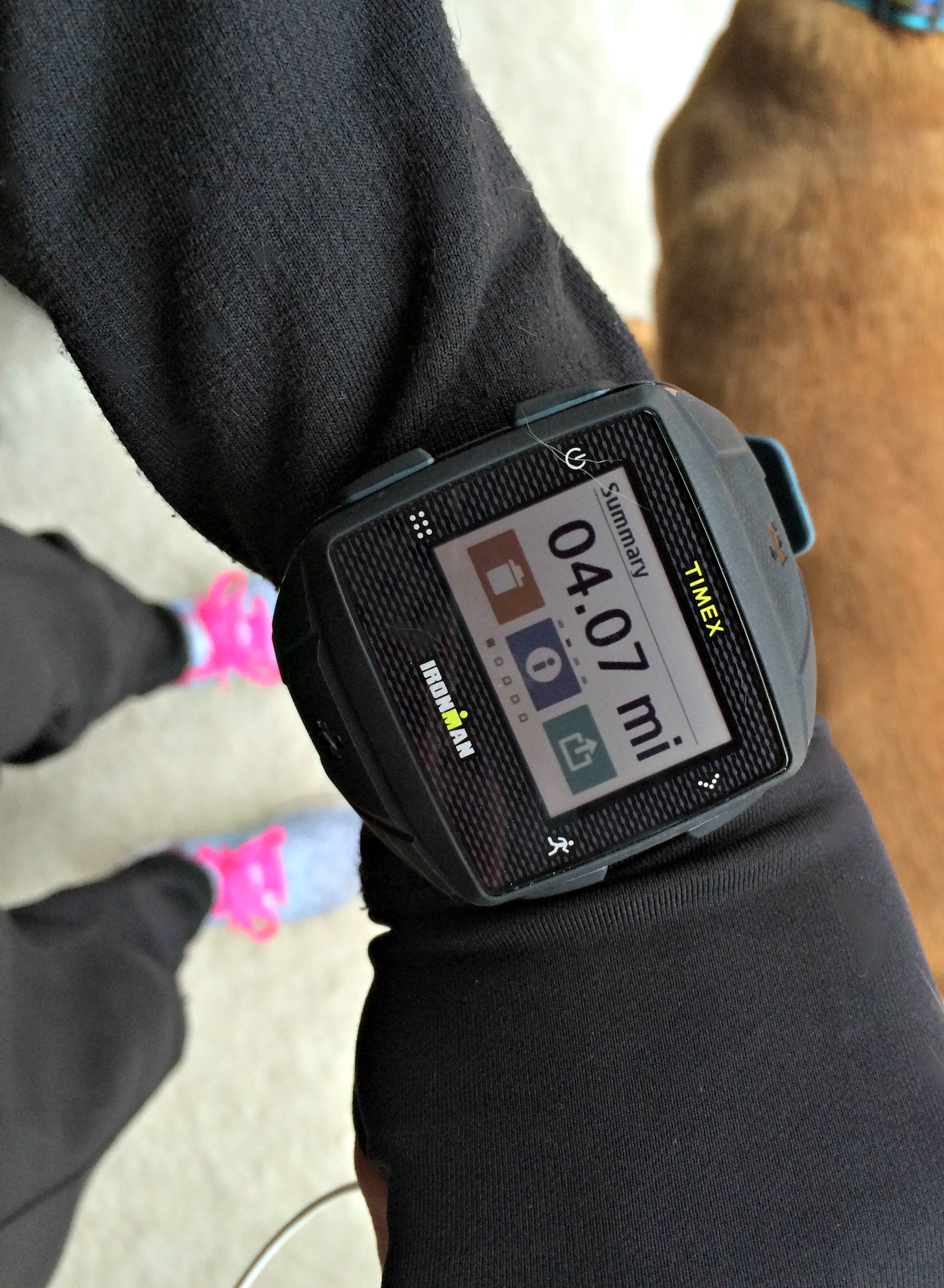 timex GPSONE+ watch after a walk