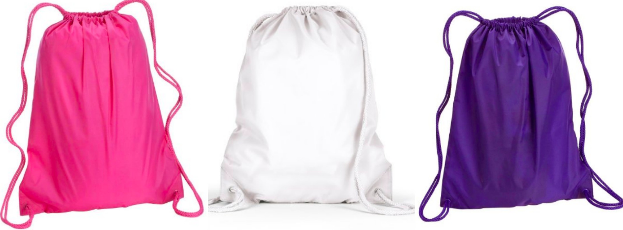 cheap drawstring backpack for color run