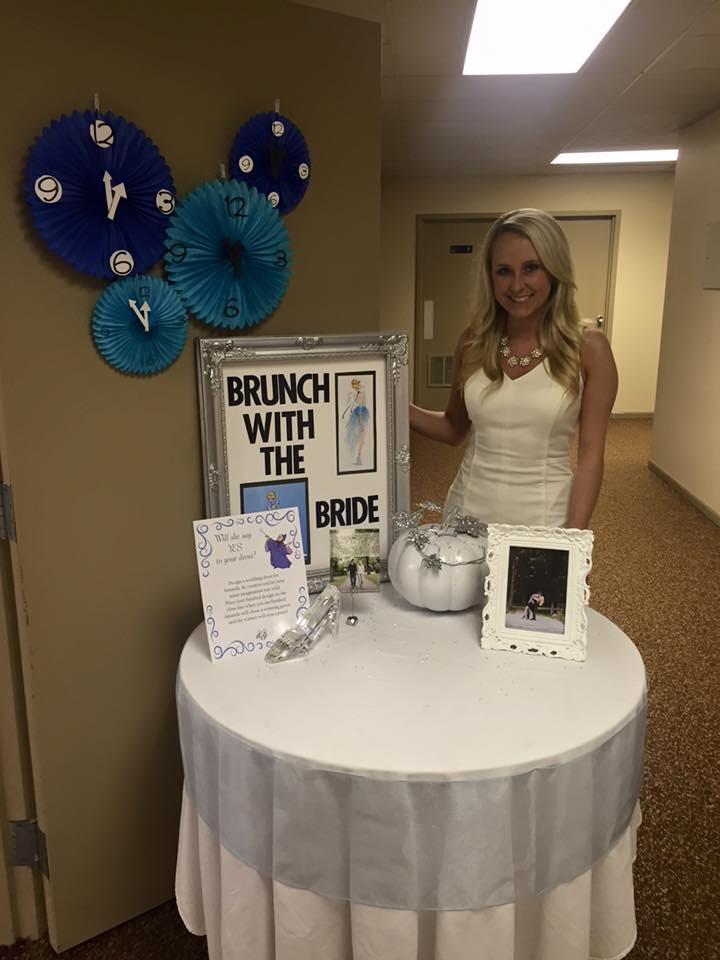 brunch with the bride - cinderella themed bridal shower