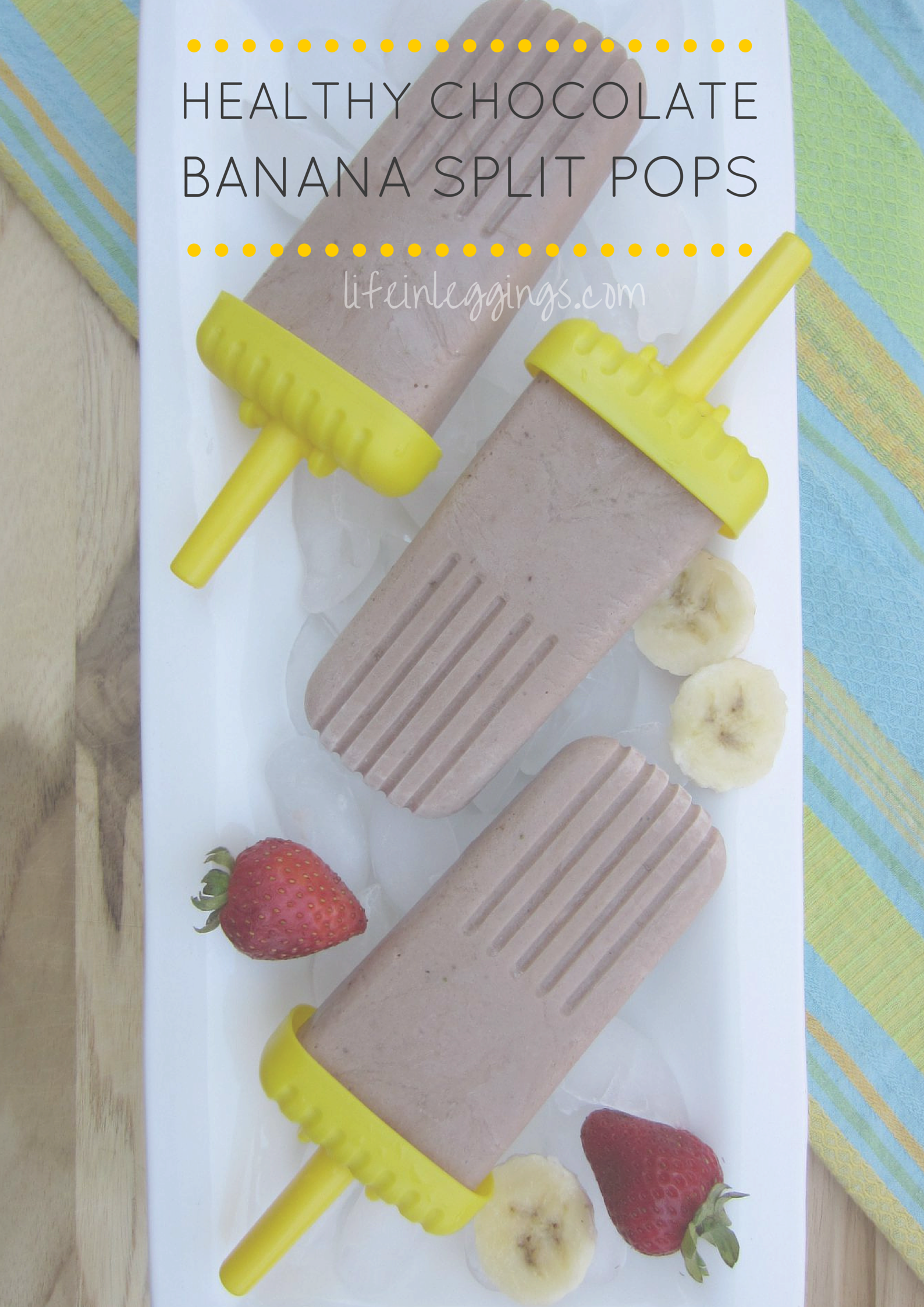 Healthy Chocolate Banana Split Popsicle Recipe