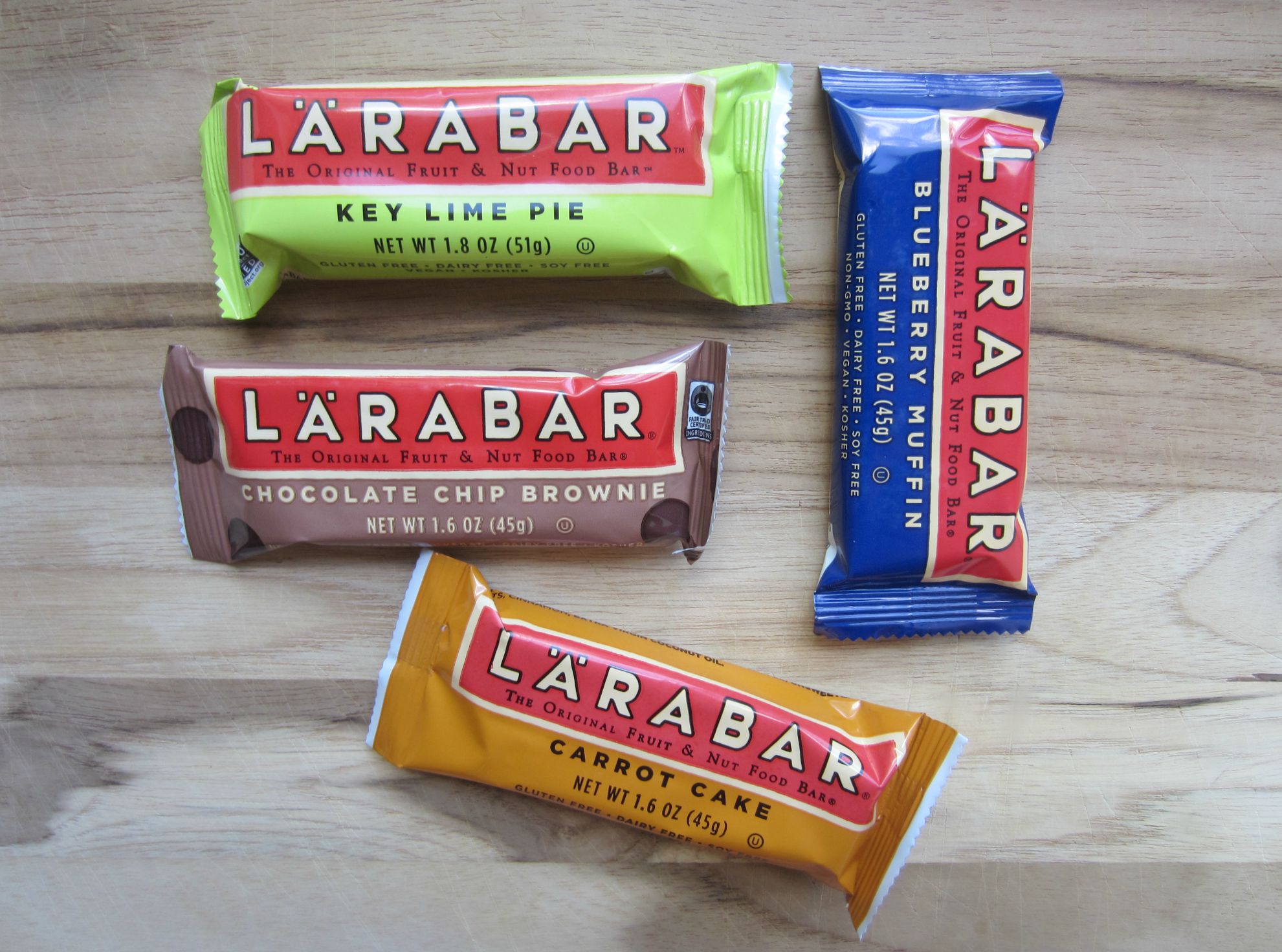 healthy fruit & nut bars - larabar