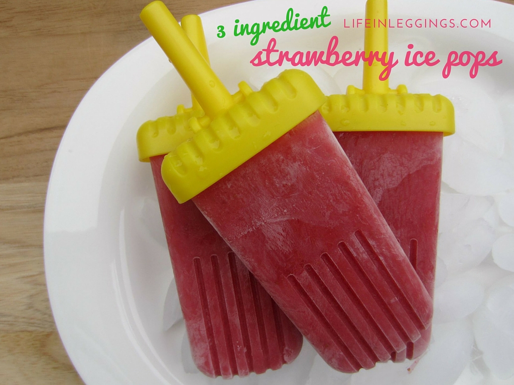 dairy-free 3 ingredient strawberry popsicles