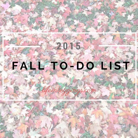 fall bucket list 2015
