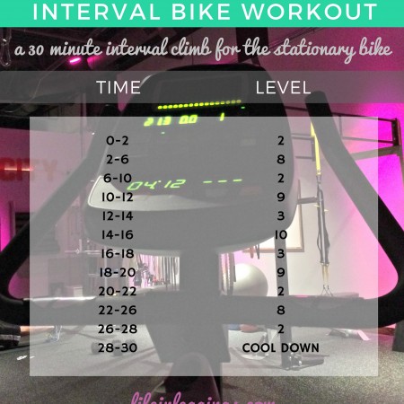 30 Minute Interval Bike Workout